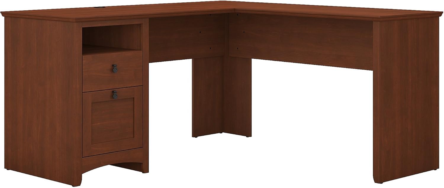 Bush Furniture Buena Vista 60W L Shaped Desk with Drawers