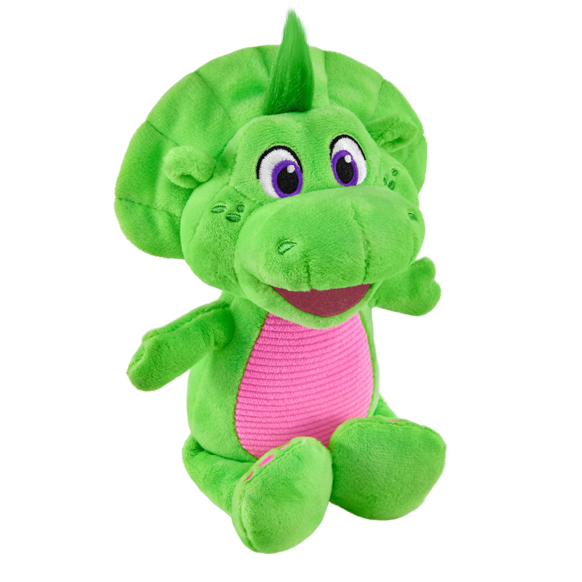 Fisher-Price Barneys Welt Spielzeug für Kleinkinder Plüsch-Baby Bop ca. 16,5 cm große Dinosaurier-Figur für Kindergartenkinder ab 2 Jahren, HVF41