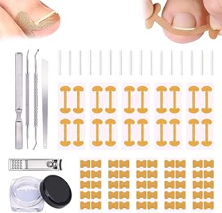 2025 new ngrown Toenail Set with Breathable Ingrown Toenail Strips, Curved Toenails Corrector Patch, Painless File and Lifter Pedicure Tools for Women Man toenail correction strips (1 suit)