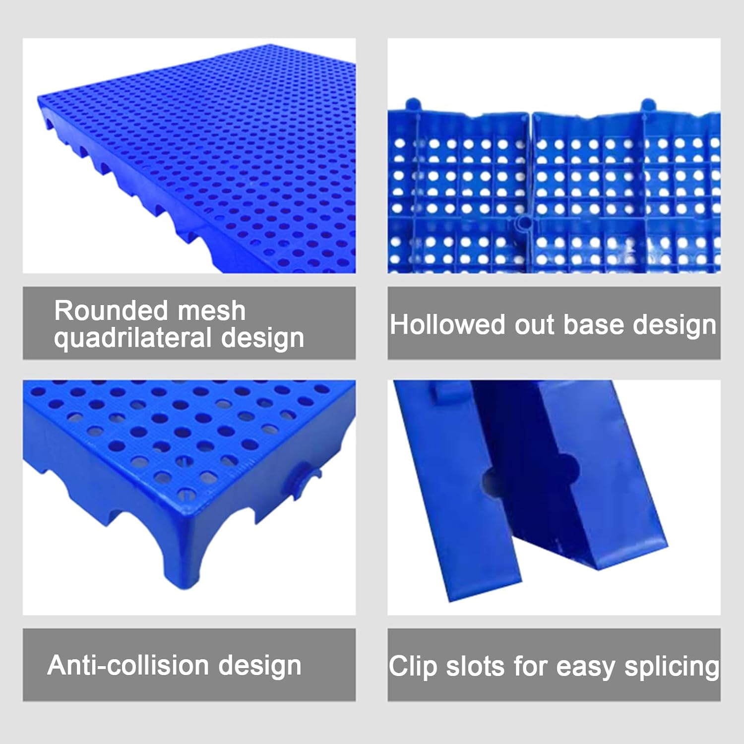 Plastic pallets Nested Transport Pallets, Lightweight Mesh and Breathable Storage Mats for Supermarkets and Warehouses Nestable Transport pallets(50x50x3cm)