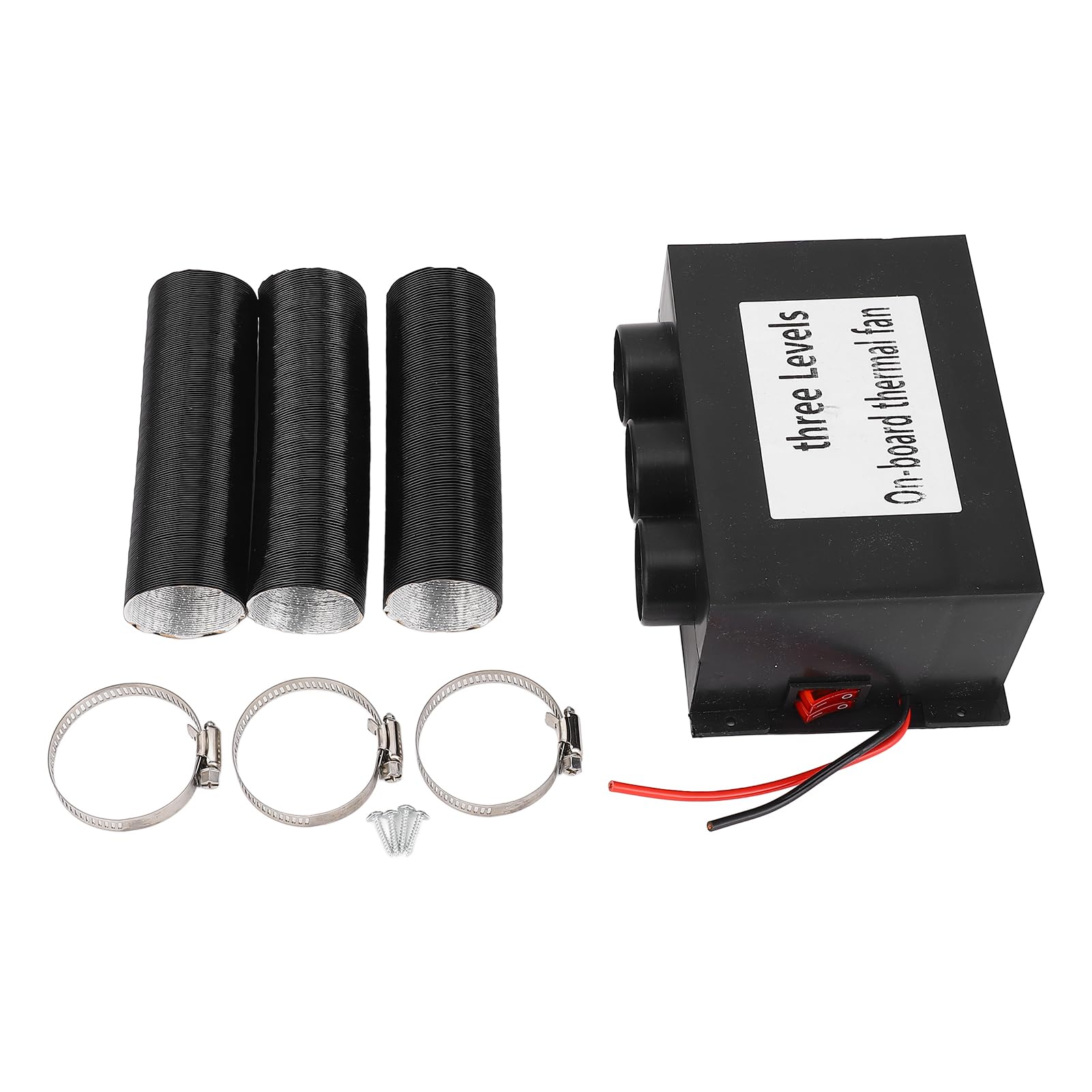 Elektroniczna automatyczna termowentylator DC 24 V 600 W z 3 portami - Odszranianie i odmgławianie zapewniające widoczność szyby - Posiada podwójne pokrętła regulacji temperatury