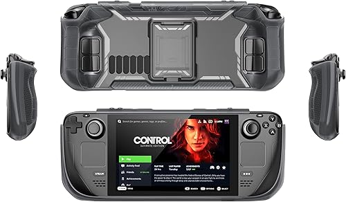 Miniatura 8 de Mumba Serie Blade Funda para cubierta de vapor, cubierta de vapor OLED con soporte, agarre de poliuretano termoplástico, accesorios de cubierta