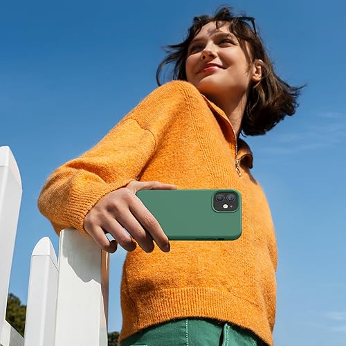 Miniatura 1639 de Miracase - Funda diseñada para iPhone 11 con protector de pantalla, funda de goma de silicona líquida, protección total contra caídas y a prueba