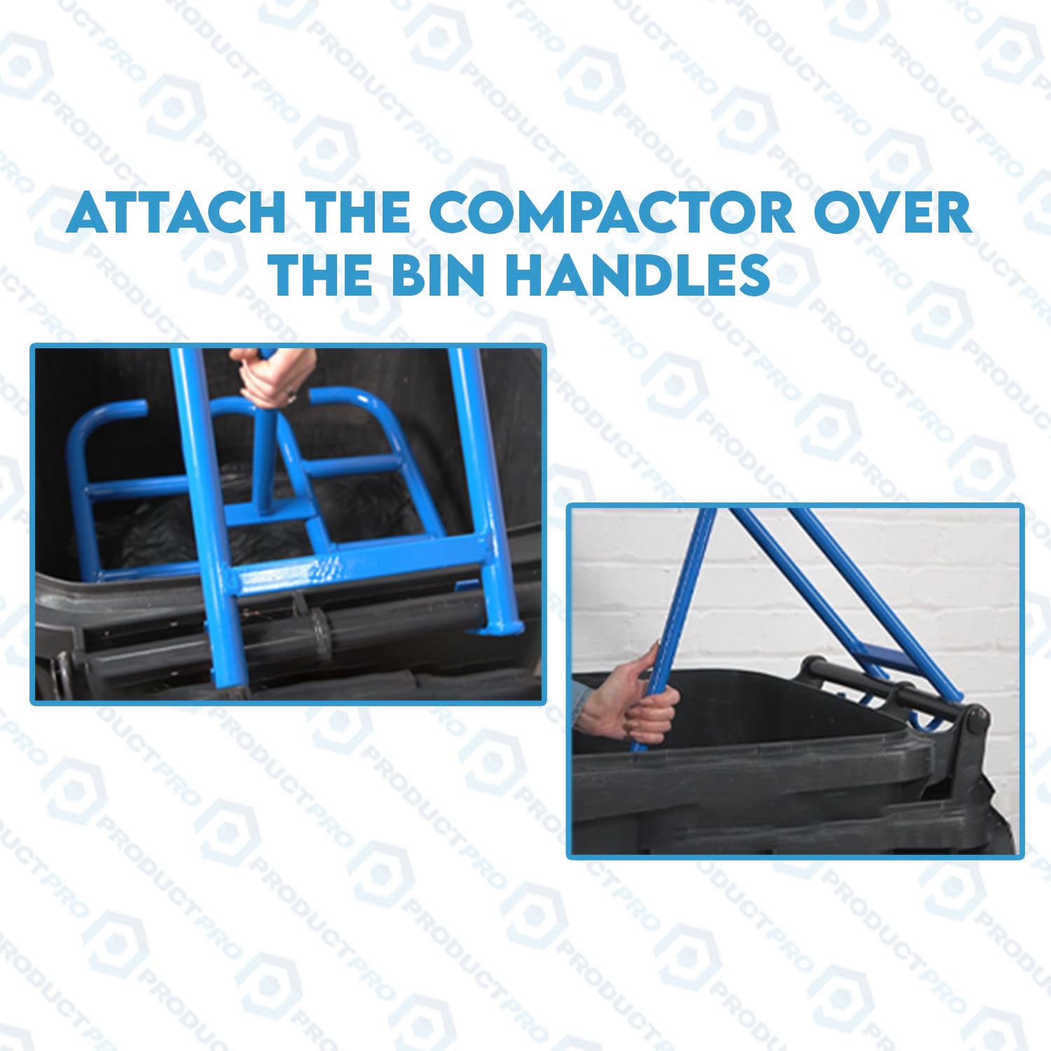 Produit Pro Compacteur d'ordures pour bacs roulants standard Ménage-Jardin-Recyclage