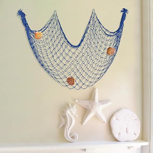 Miniatura 7 de Paquete de 2 decoraciones de red de pescado para fiesta