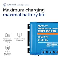 Vista 6 de Victron Energy BlueSolar MPPT Controlador de carga solar - Controladores de carga para paneles solares - 100V, 20 amperios, 48 voltios