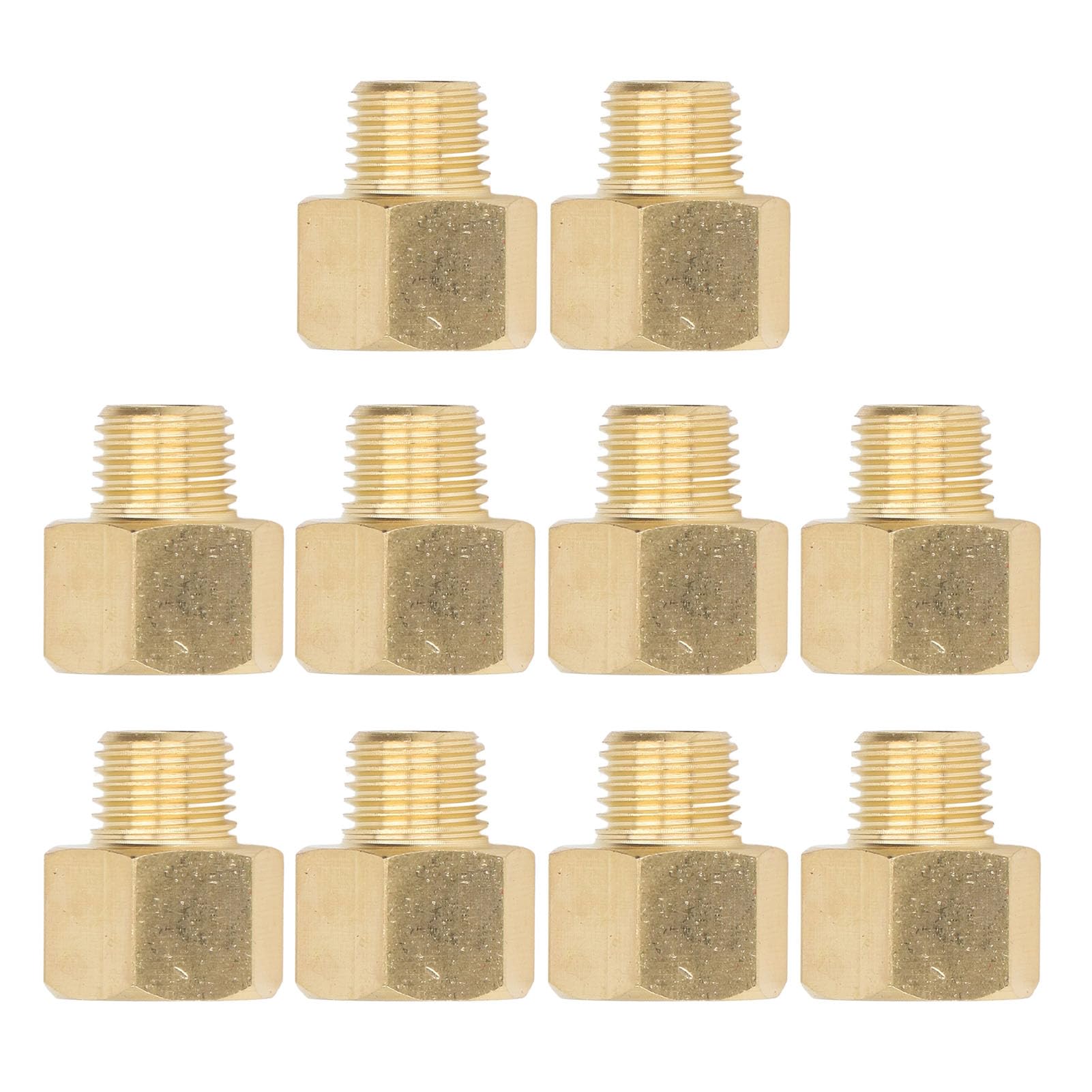 BORDSTRACT 10 raccordi per tubi in ottone da 3/8 pollici NPT maschio