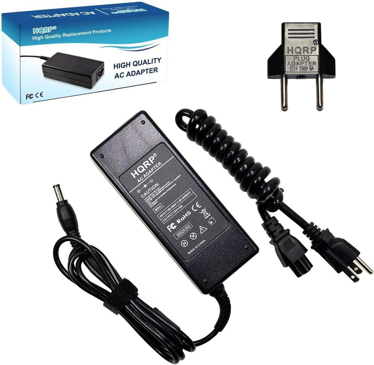 HQRPAC Adapter Compatible with Meade 07584 LS-6 LS-8 ETX-125 LXD-55 LXD-75 LX-90 LX-200GPS RCX-400 LX400 EXT-90 Astronomy Telescope Power Supply Cord Adaptor + Euro Plug Adapter