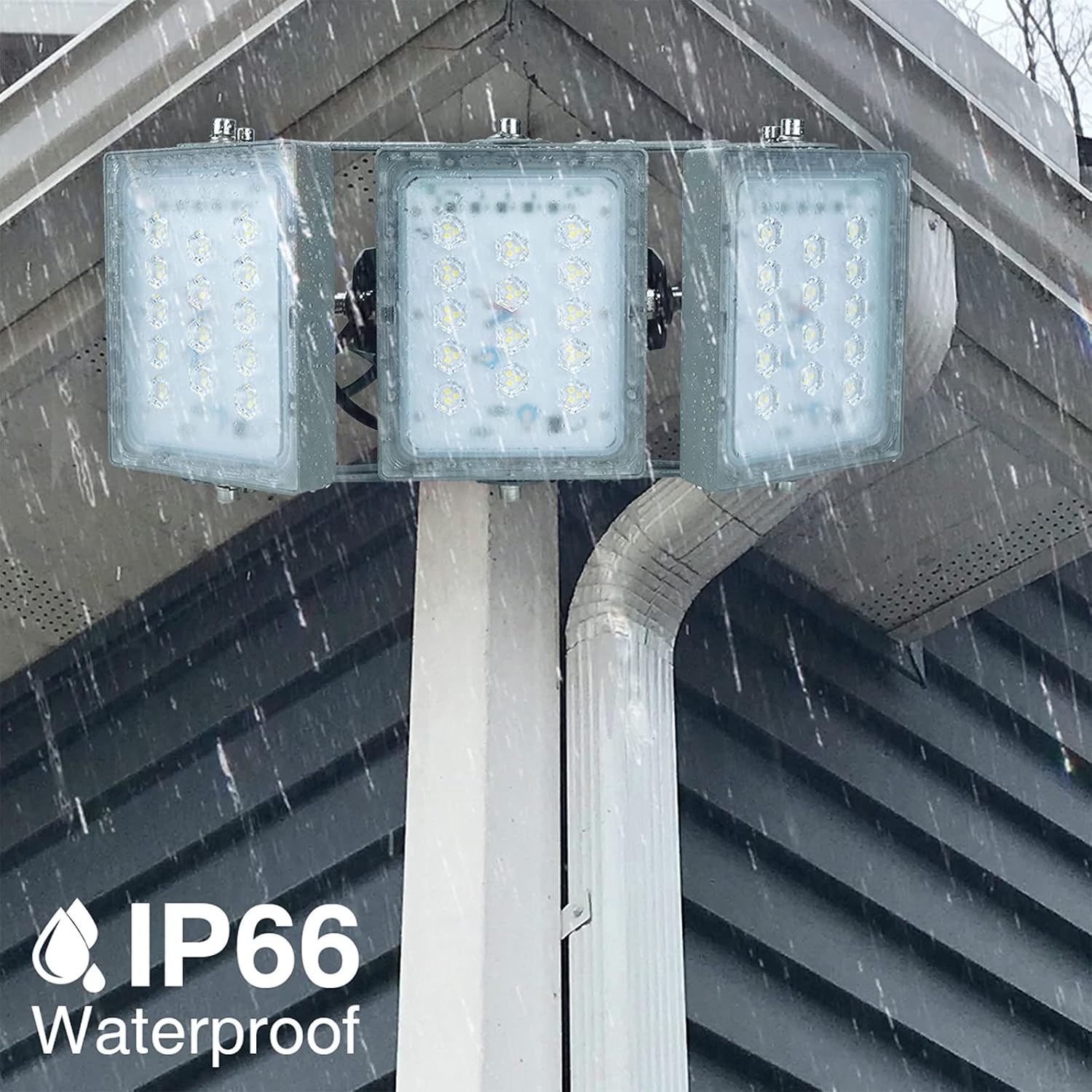 Best Promo STASUN LED Flood Light, 150W 13500lm Super Bright Security Lights Outdoor with Wider Lighting Angle, 5000K Daylight, IP65 Waterproof Outdoor Floodlight for Yard Court Parking Lot (1 Pack)