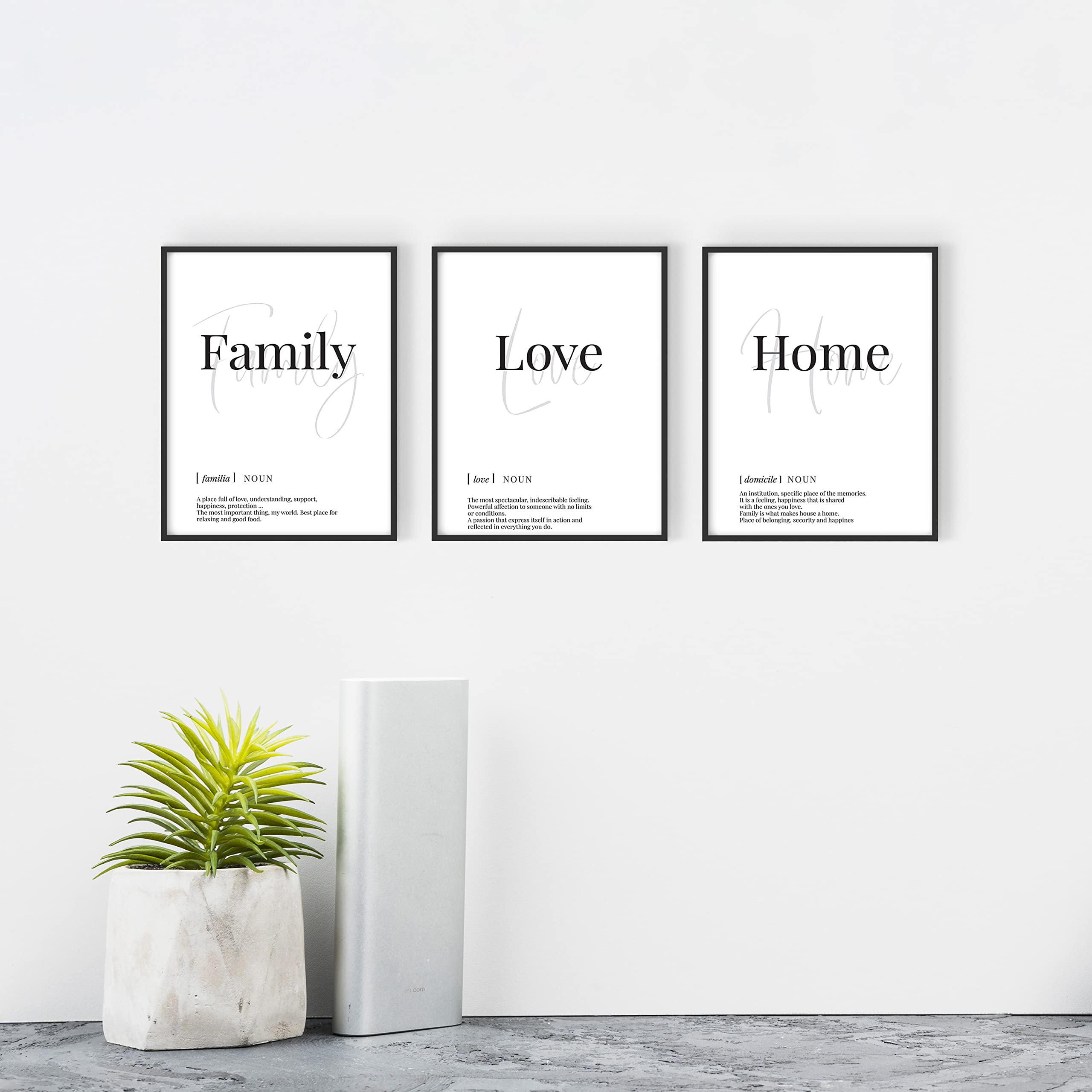 Wandbild Mit Spruch 'Home Is Love' – Leinwand-Deko Für Wohnzimmer Im Bauernhaus-Stil, 50x100 Cm, Fertig Zum Aufhängen
