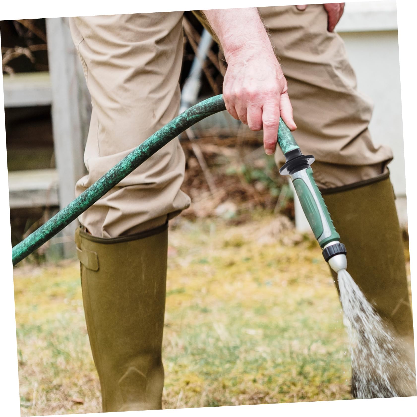 ifundom 4 Set Accessori da Giardino Estensione Irrigazione Connettore Raccordi All'aperto Accessorio Tubo da Giardino Collegamento Rapido del Tubo Plastica Black 25 Pezzi*4