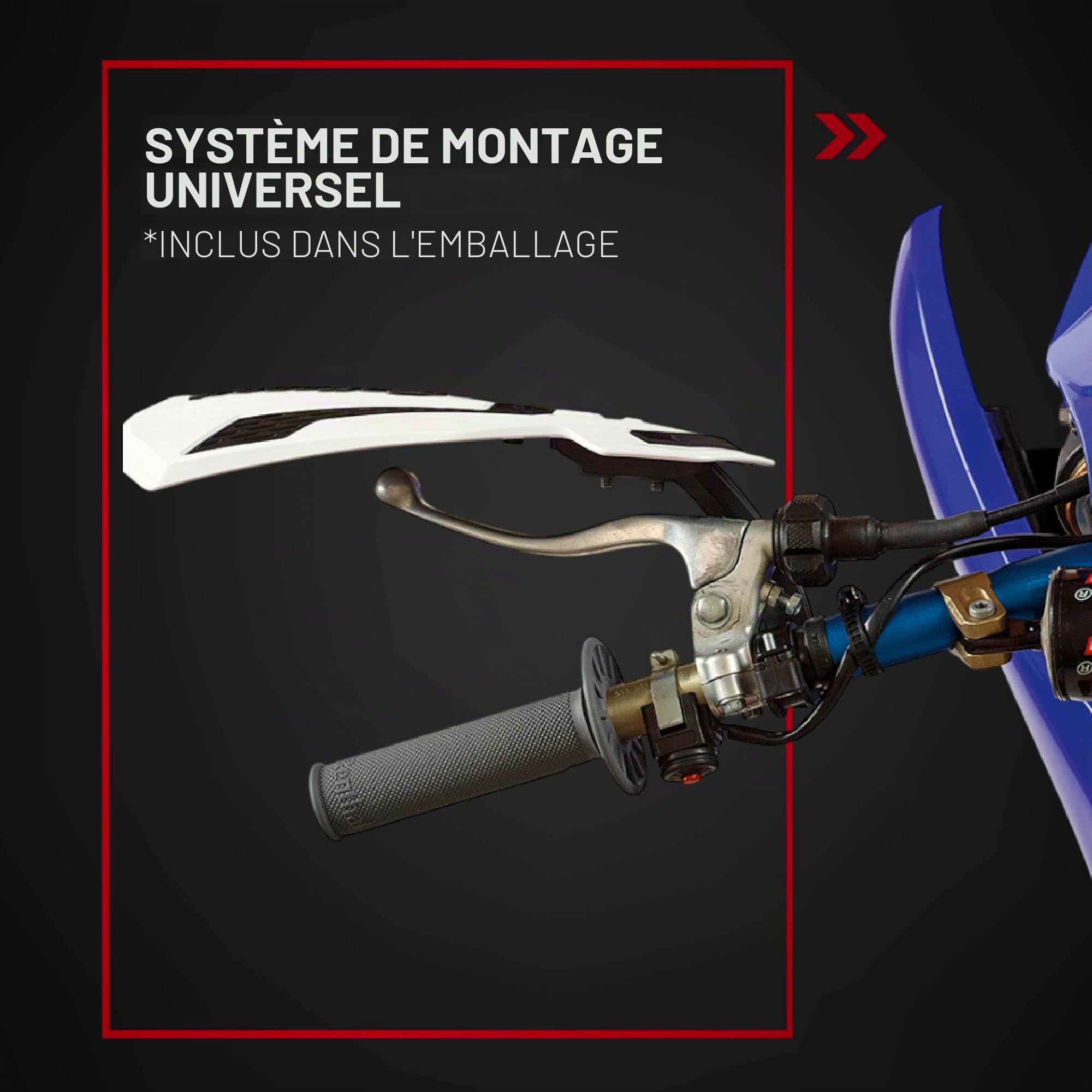 HANDGUARDS MX FLOW BK/WH