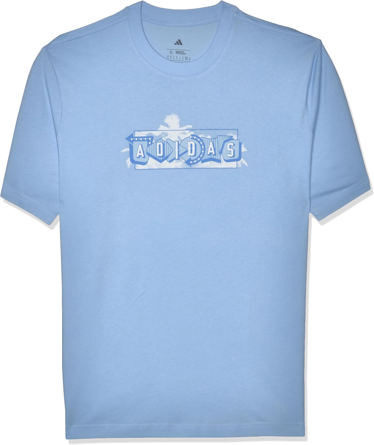 الاحترافي - تي شيرت مريح لاونج باستيل برسومات للرجال من اديداس... - view 1
