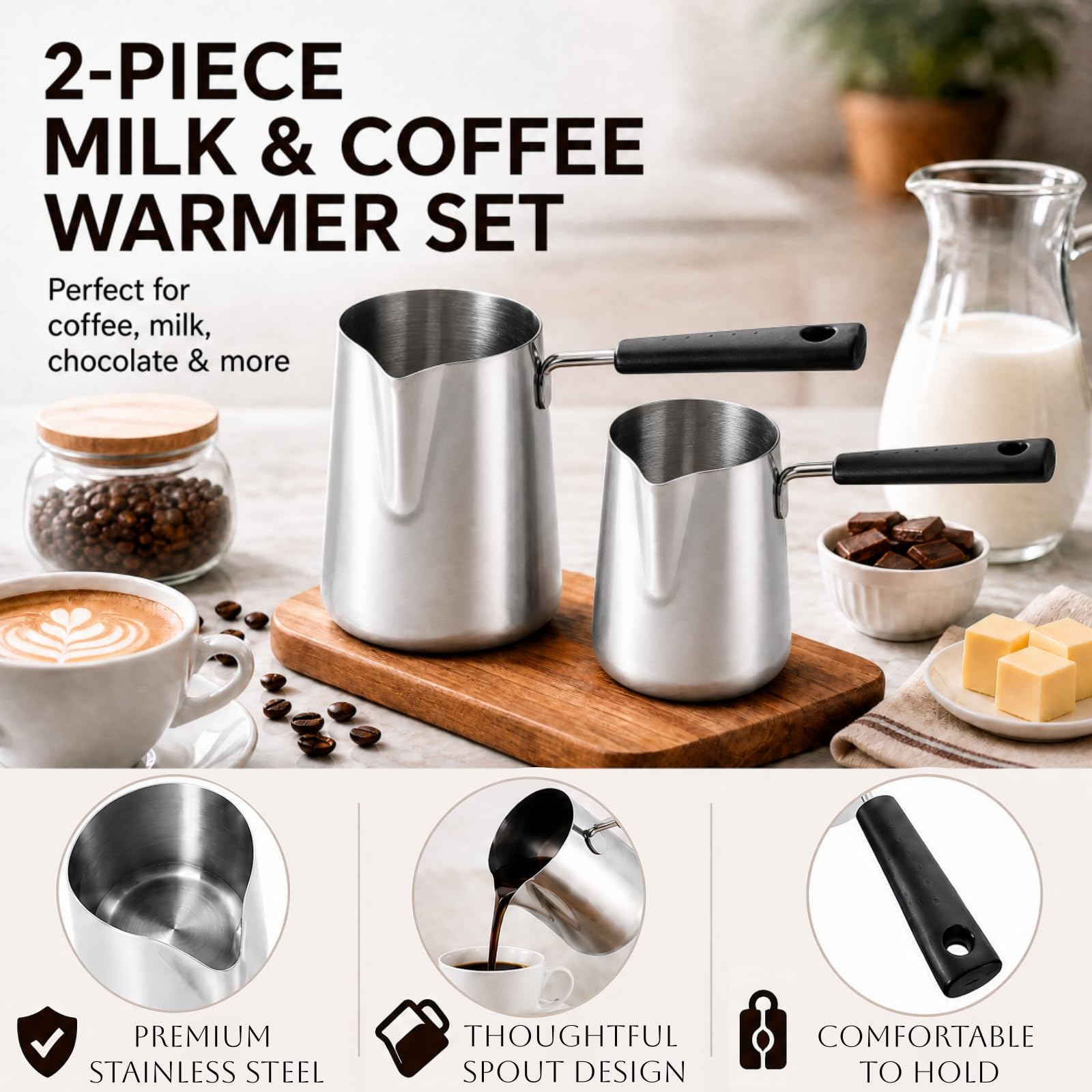 Dicunoy Butter Warmers - Coffee & Sauce Pots -4