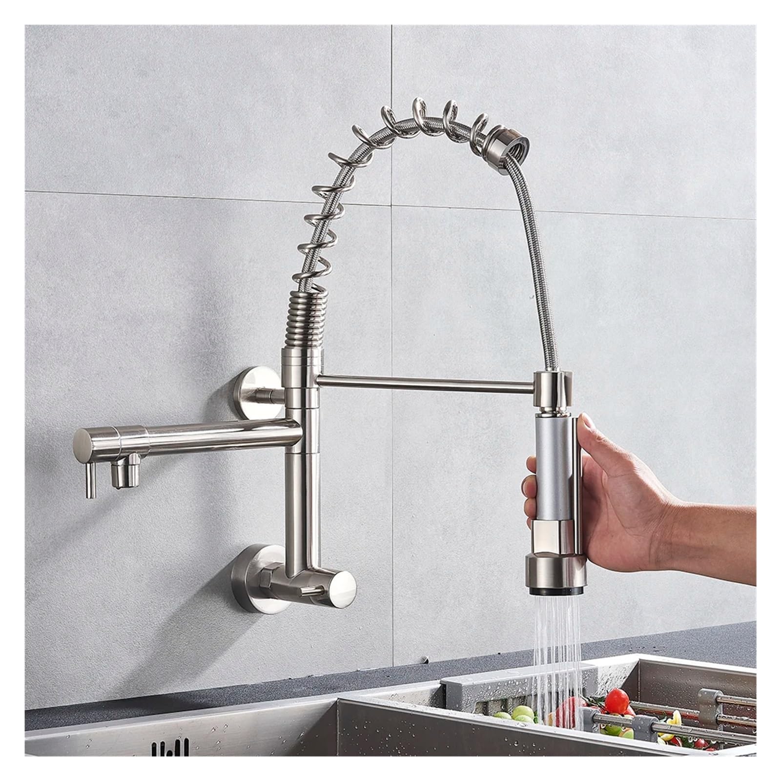 Bec verseur d'eau froide extractible pour optimiser l'évier