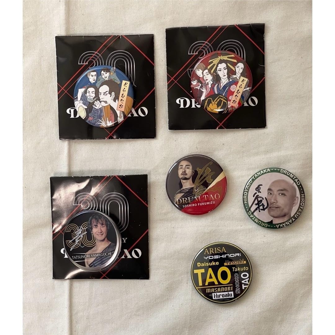 drum  tao 30周年　缶バッジ DRUMTAO 缶バッジ drum tao 30周年 缶バッジ DRUM TAO 缶バッジ