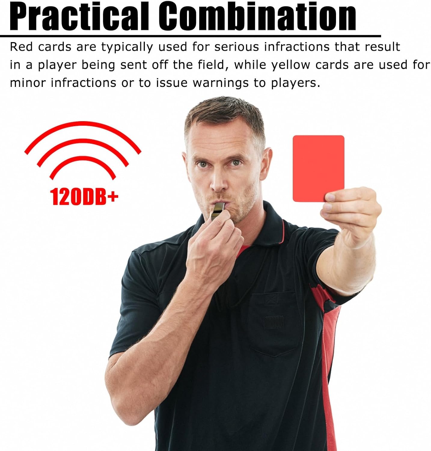 Volleyball Referee Flags Set with Storage Bag, 4PCS Referee Toolkit Includes Volleyball Flags, Storage Bag, 304 Stainless Steel Whistle, Red and Yellow Cards - Image 4