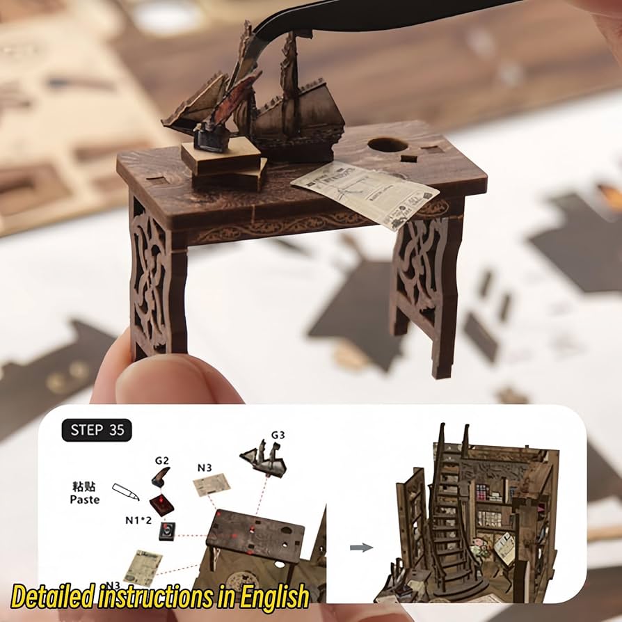 DIY Book Nook Kit - Ancient Book Collection Room - Library