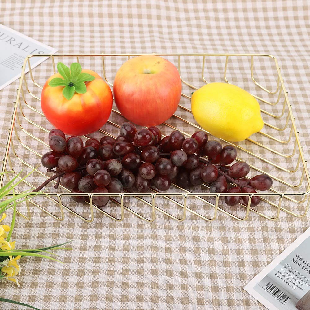 Pwshymi Gold Modern Basket Organizer for Living Room, Pwshymi80t1ggwdh9