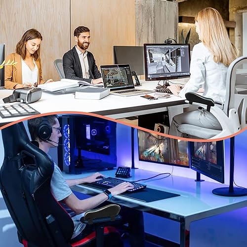 Miniatura 6 de Almohadillas mejoradas para reposabrazos de silla de oficina con gel de enfriamiento, almohadillas ergonómicas de espuma viscoelástica para silla de