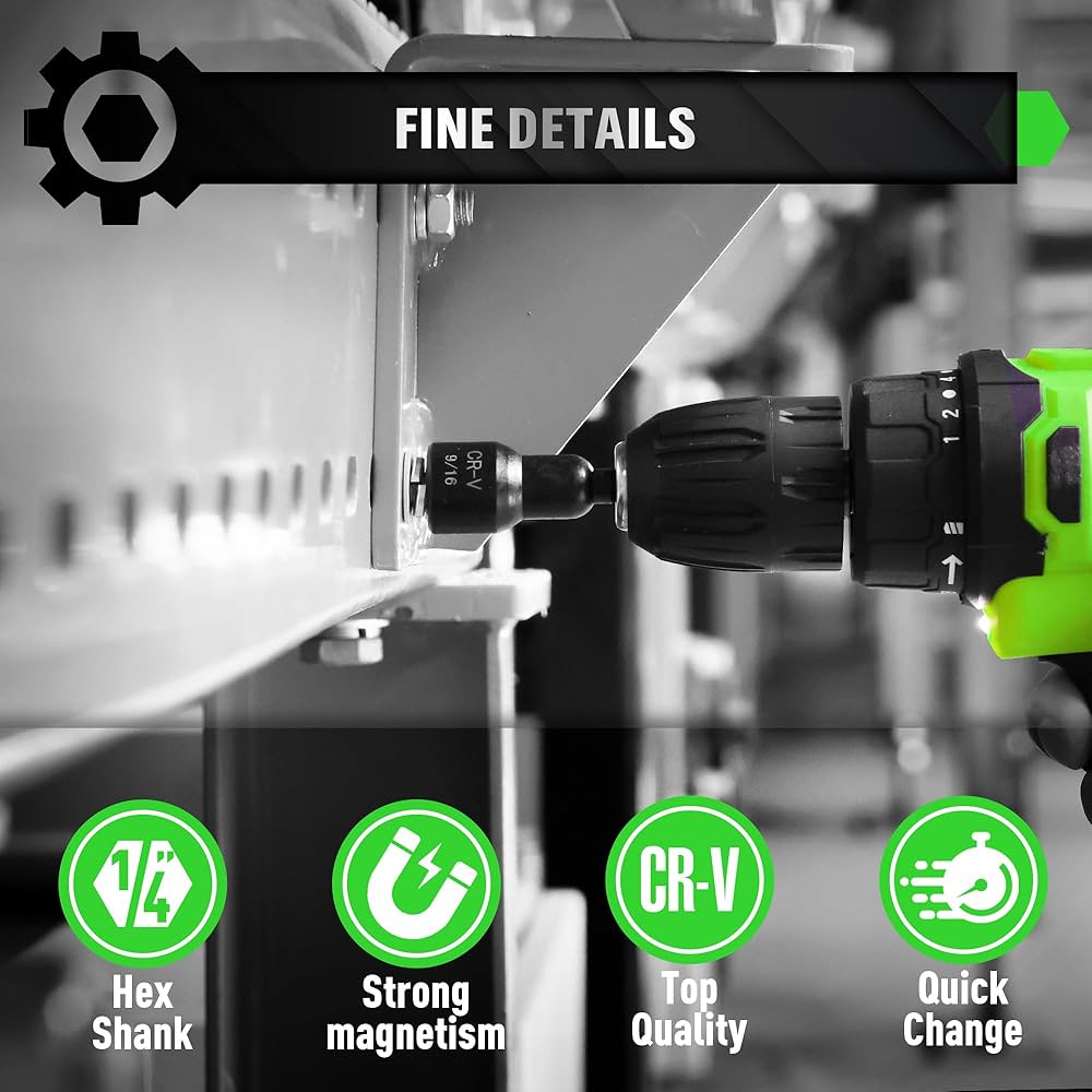 Amazon.com: 55-Piece Magnetic Nut Driver Set, Metric & SAE 1