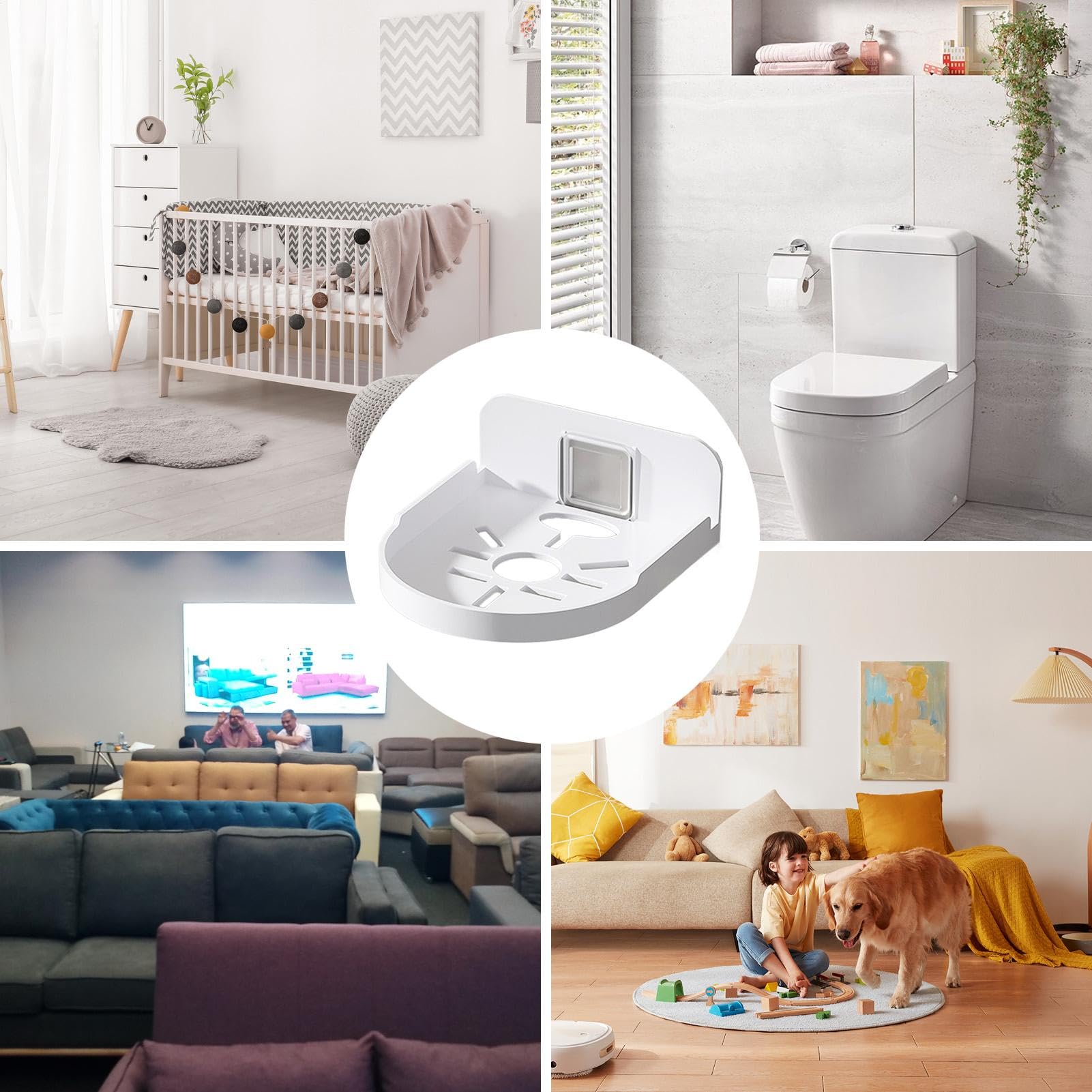 Supporto Da Parete Per Telecamera Di Sicurezza Baby Monitor Mensola Porta Telecamera
