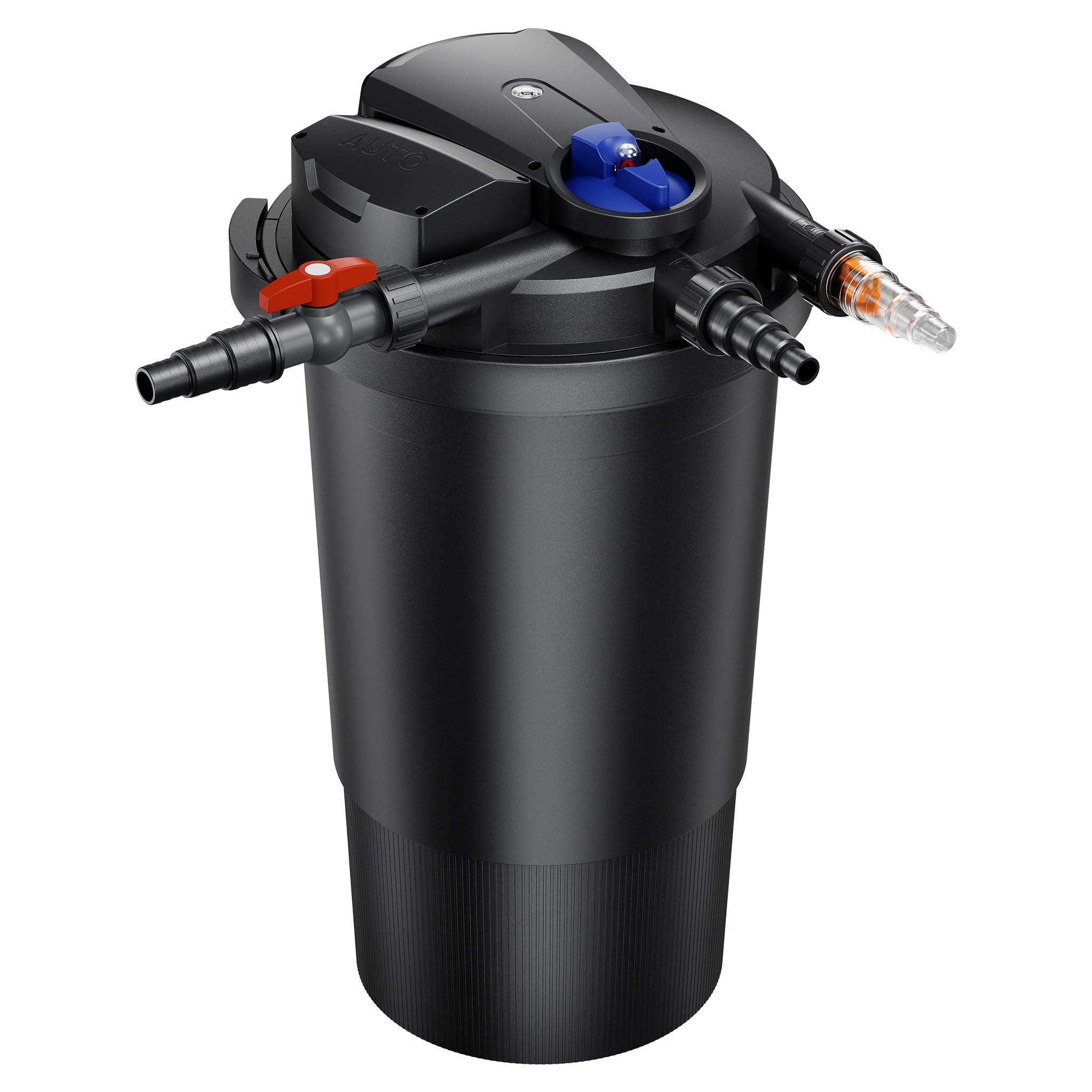 SunSun CPA-15000 Filtre de bassin à pression avec stérilisation UV - 382 x 382 x 713 mm - 18 W/étang 30000 l max. / réservoir - Nettoyage facile - Filtration eau à grand débit