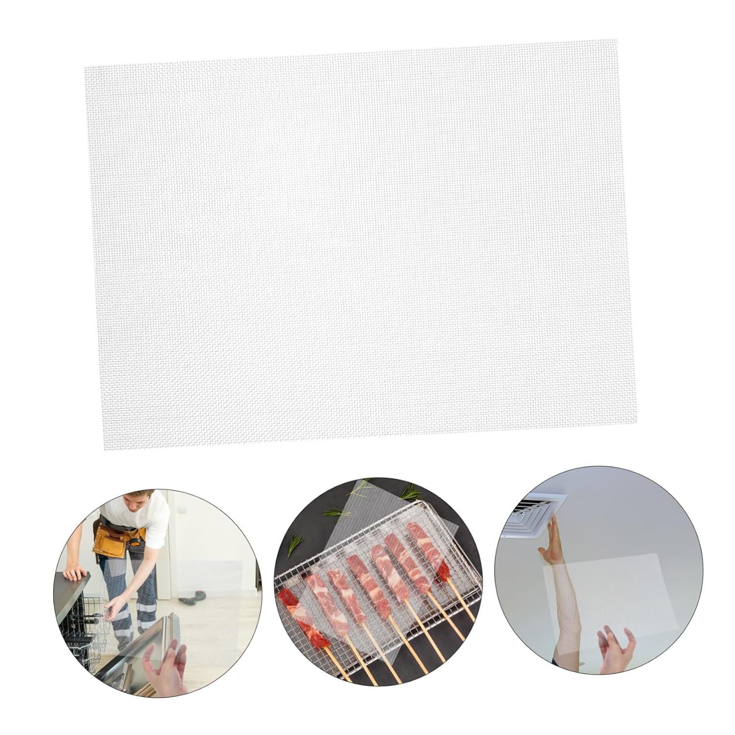 5pcs Stainless Steel Mesh Sheets Decorative Metal Mesh for Projects Bathroom Vent Cover Precision Filtration Easy Installation