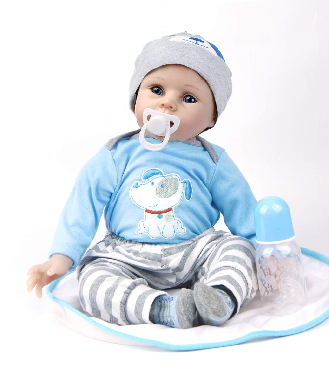 TYRUGD Reborn Baby Dolls Girl 22 inch 55cm That Look Real Handmade Newborn Baby Doll Silicone Vinyl Baby Lifelike Reborn Dolls Toy Xmas Gift - Image 3