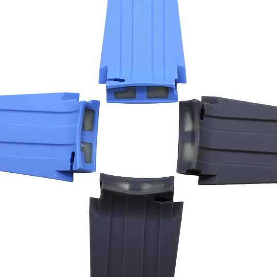 Bands for Moonswatch Watch,Stereo Curved No Gap Rubber Strap Compatible with Omega X Swatch Moonswatch Speedmaster 20mm Watch,Swatch Omega Moonswatch Speedmaster Watch Replacement Band Men Women