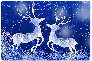 FKELYI Snowflake Rugs for Bathroom