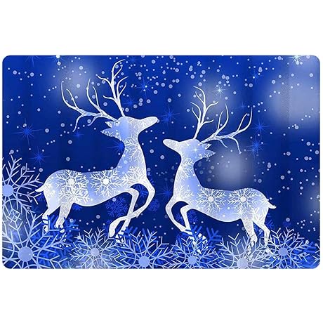 FKELYI Snowflake Rugs for Bathroom