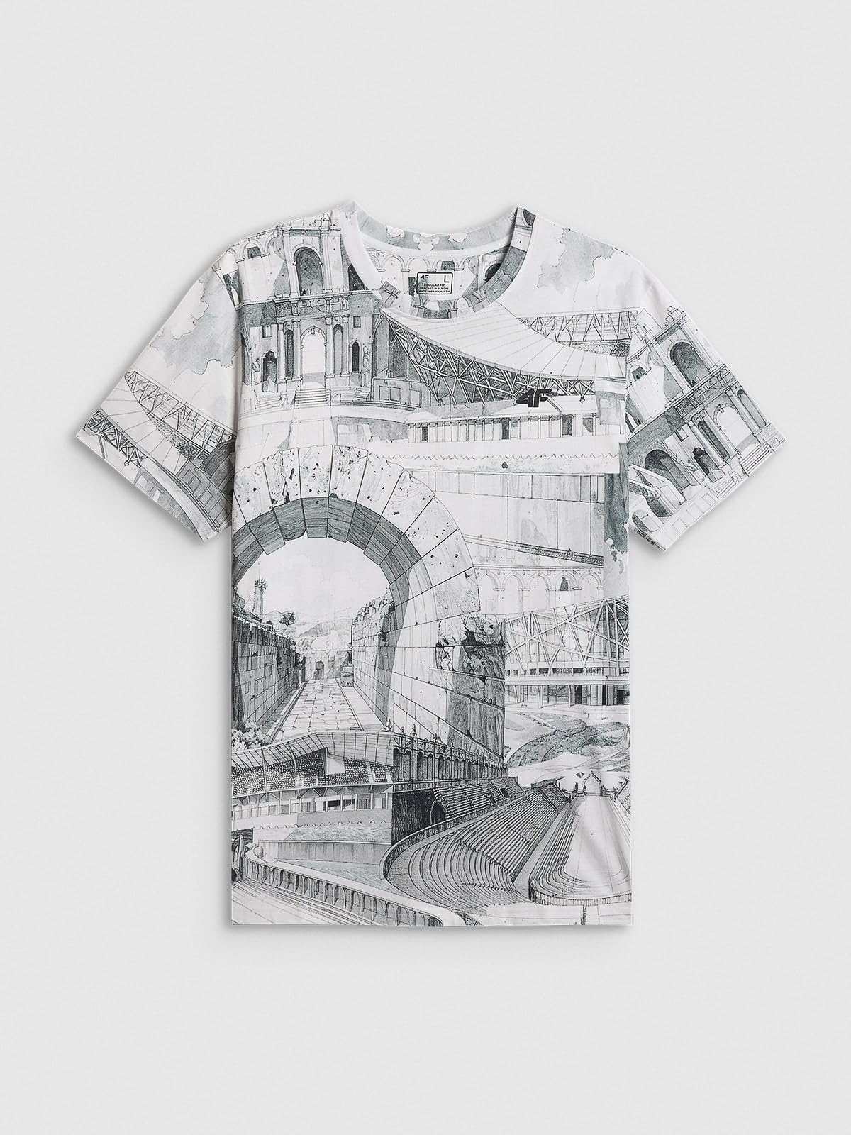 KOSZULKA MĘSKA TSHIRT 4F BAWEŁNA SUPER MATERIAŁ