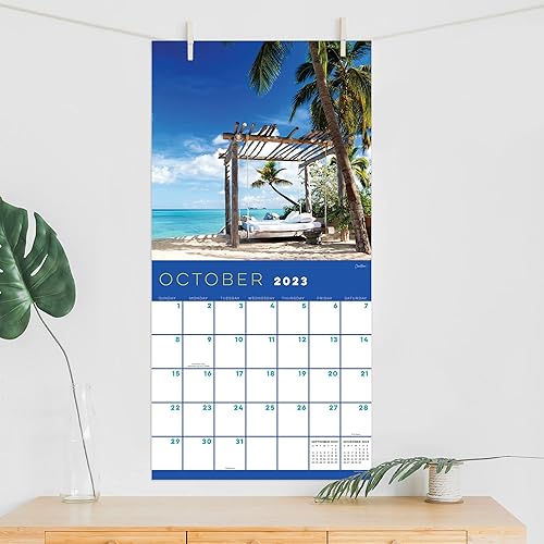 Miniatura 5 de TF PUBLISHING Tropical Escapes - Calendario de pared 2023 de 12 meses calendario de pared premium 2023 calendario de pared grande 2023 mensual