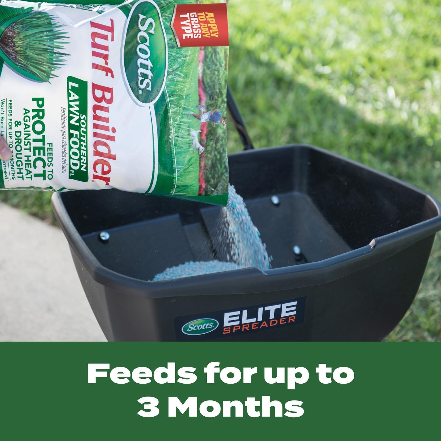 Scotts Turf Builder Southern Lawn FoodFL - Florida Lawn Fertilizer for Grass, Feeds Up to 3 Months, Apply to Any Grass Type, 10,000 sq. ft., 28.13 lb.