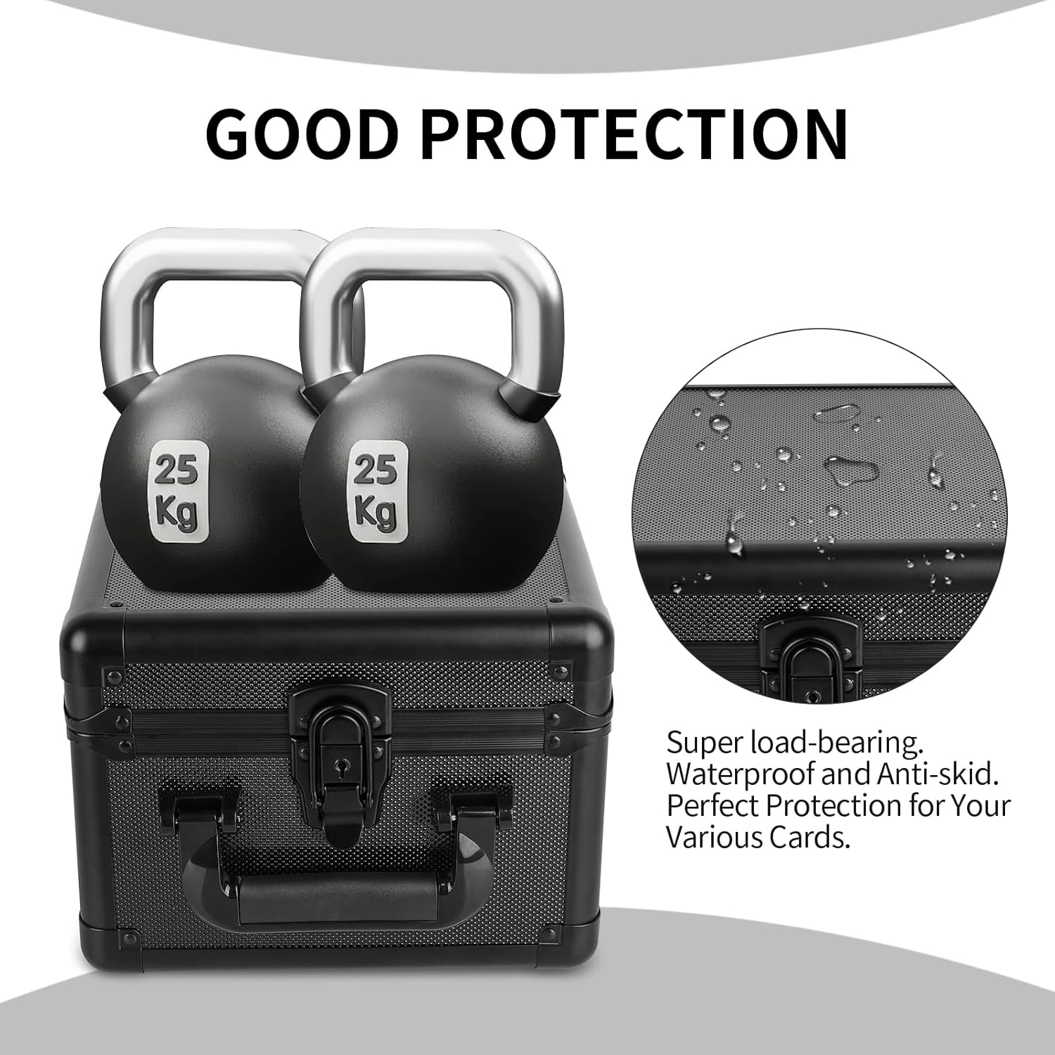 Graded Card Storage Box, PSA Slab Card Case for Graded Cards Sports Cards, Baseball Trading Card Case Holder Fits PSA, CSG, BGS and Top Loaders