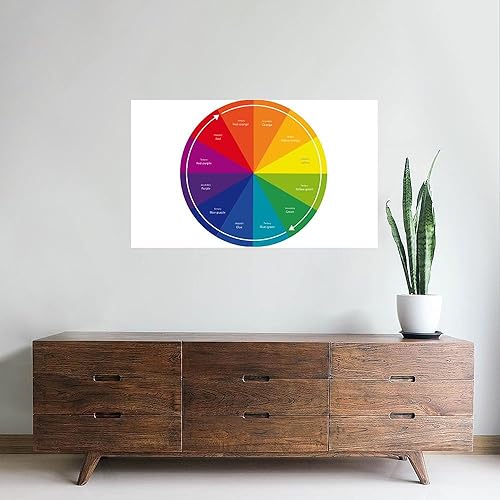 Miniatura 3 de CafePress – en el color Rueda – 35 x 21 adhesivo decorativo para pared, vinilo de pared pelar, reutilizables para pared SE aferran