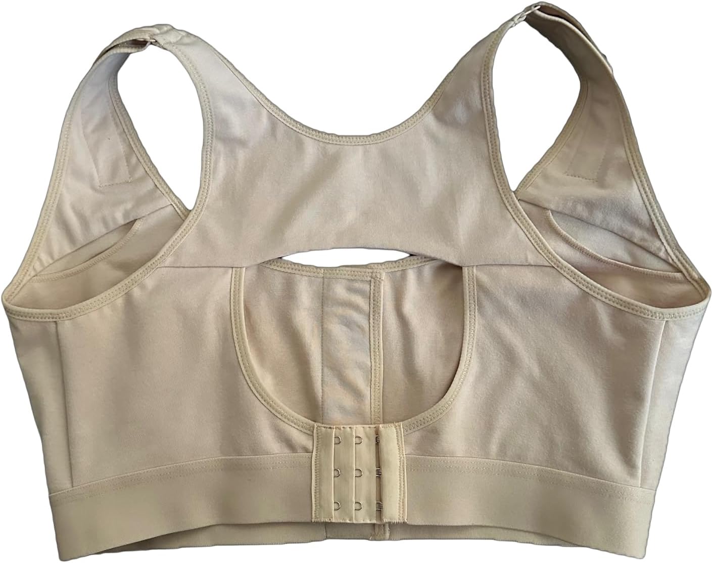 Post Surgery Recovery Bra - Easy On Front Closure, Adjustable Straps, Breathable Cotton