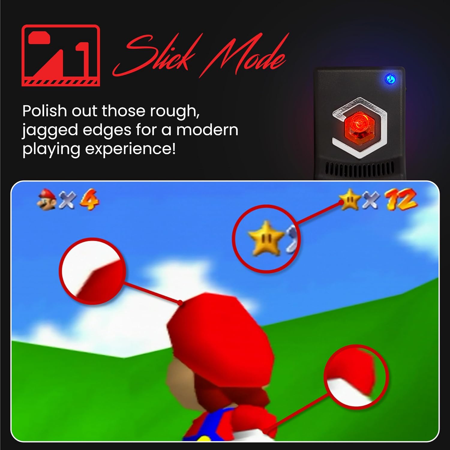 Super 64 | N64 HD Adapter for N64 Console – HDMI Converter, Plug and Play, Zero Lag, Video Enhancer - Image 6