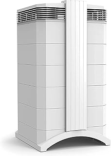 IQAir HealthPro Plus Air Purifier- Medical Grade H14 HyperHEPA filter for home large room up to 1125 sq ft, Air Cleaner for Viruses, Bacteria, Allergens, Asthma Triggers, Smoke, Mold, Pets, Dust, Odor, Swiss Made, White