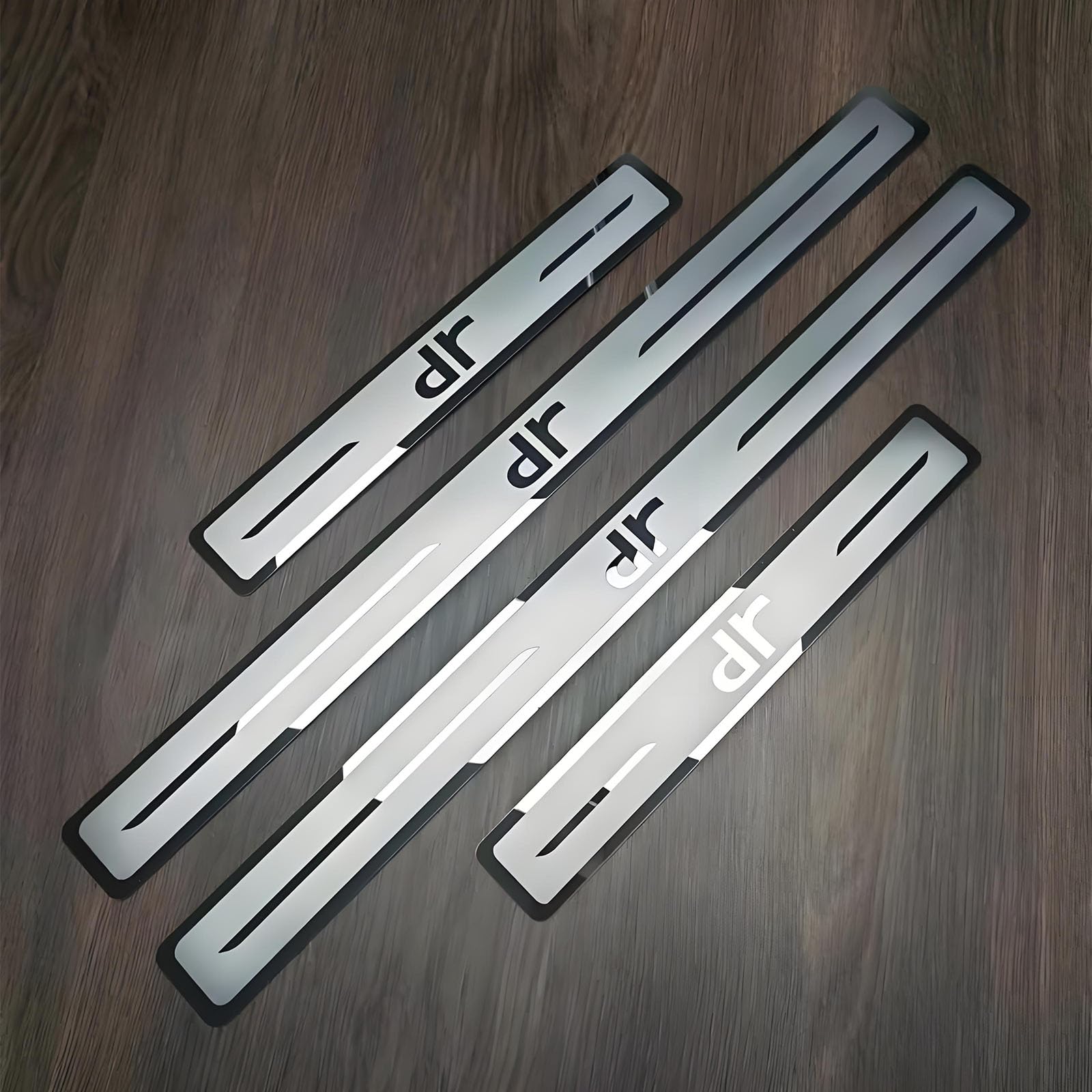 4 Pezzi Battitacco Auto per DR 3.0 4.0 5.0 6.0 7.0 Accessori, Protezione Portiere Auto in Acciaio Inox Protezione Antigraffio per Pedale