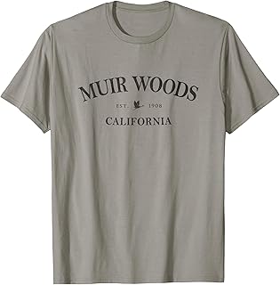 Muir Woods California | Muir Woods CA Graphic Print | T-Shirt