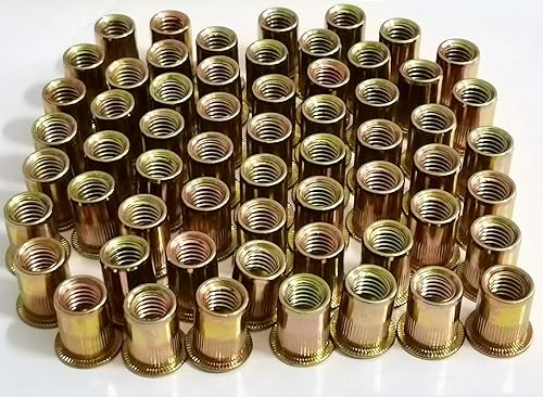 Miniatura 2 de 20 tuercas de remache de 12 "-13UNC de acero al carbono cabeza plana remache roscado Inserto Nutsert