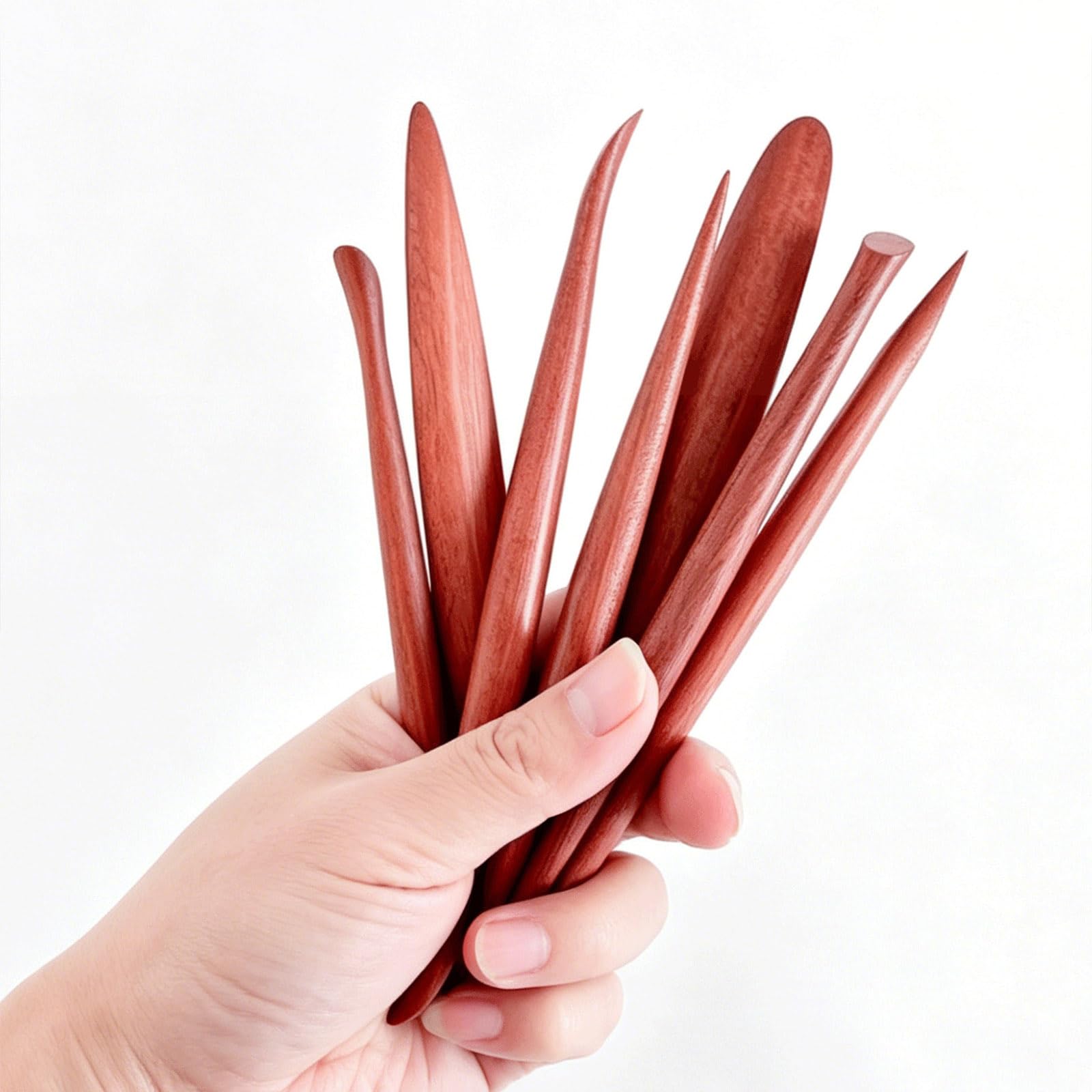 7Pcs Professionale Ceramica Incisione Strumento di Argilla di Legno Strumento di Modellatura per Ceramica Intaglio Lucidatura e Ceramica Dettaglio Terracotta Sculpting Set