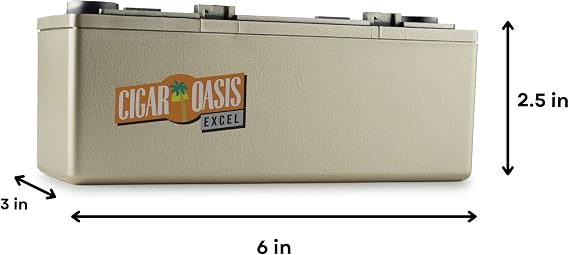 Cigar Oasis Excel Cigar Humidifier Replacement Cartridge - Easy Clip, Long-Lasting - Essential Electric Humidors for Cigars - Electric Humidifiers for Humidor & Cigar Humidor Accessories