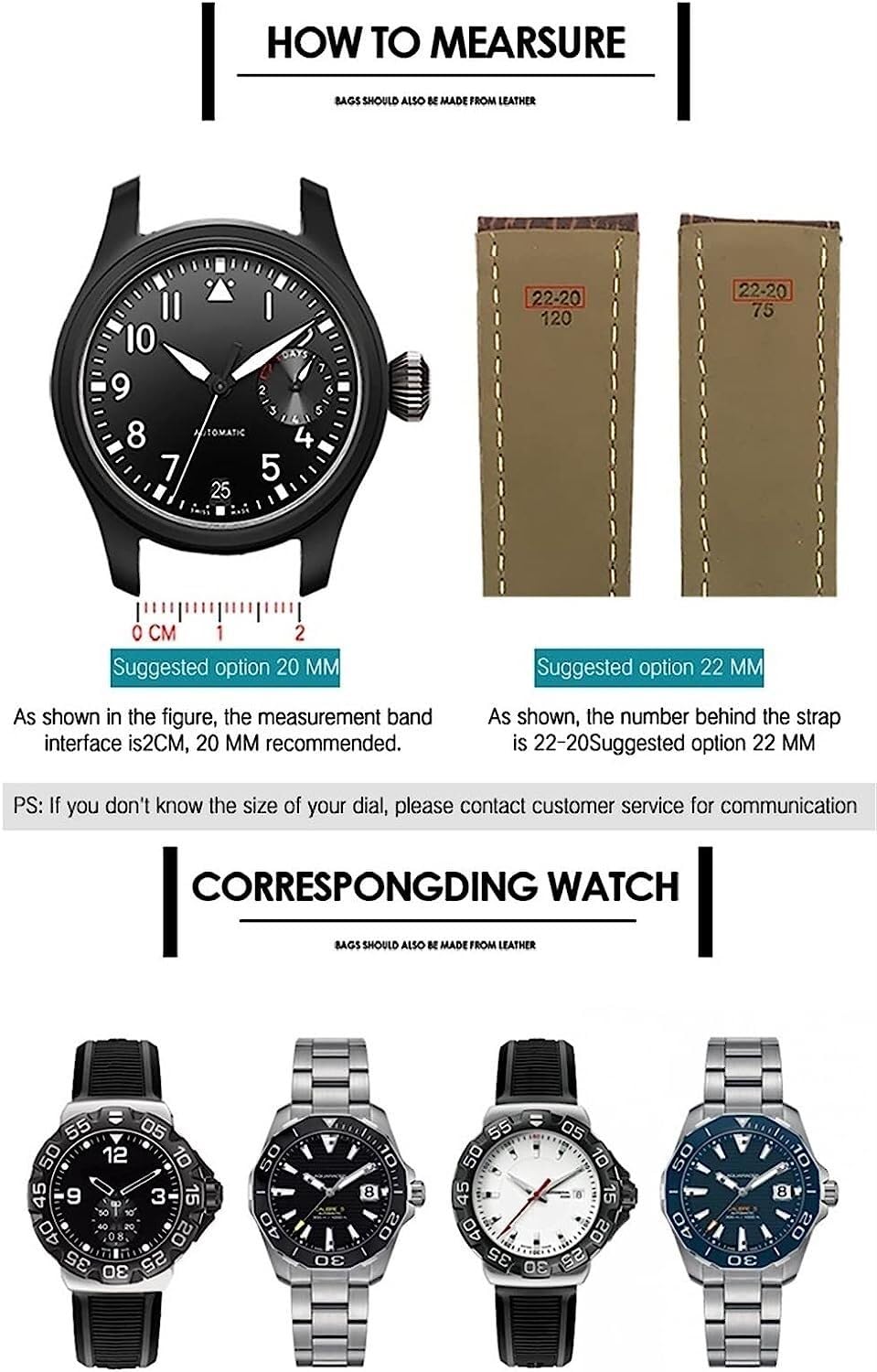 Cinturino in gomma naturale adatto per Tag Heuer CARRERA F1 AQUARACER Heuer Buckle Watch Strap Tools