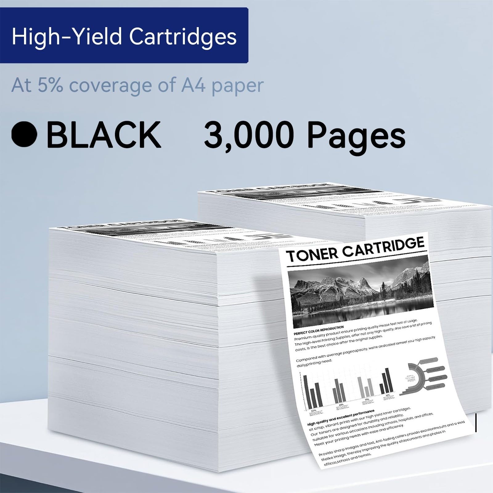 Cartucce toner 55B1000 per Lexmark, senza chip, resa di 3.000 pagine