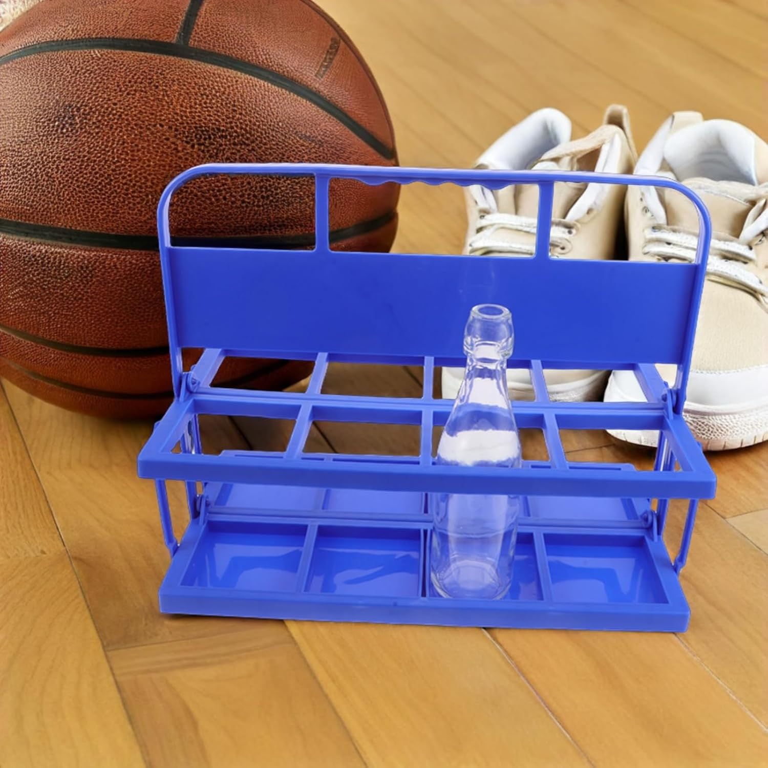 Milisten Sports Water Bottles Carrier: 8 Cups Foldable Drinks Carrier with Handle Take Out Coffee Cup Holder for Soccer Training Catering Restaurant