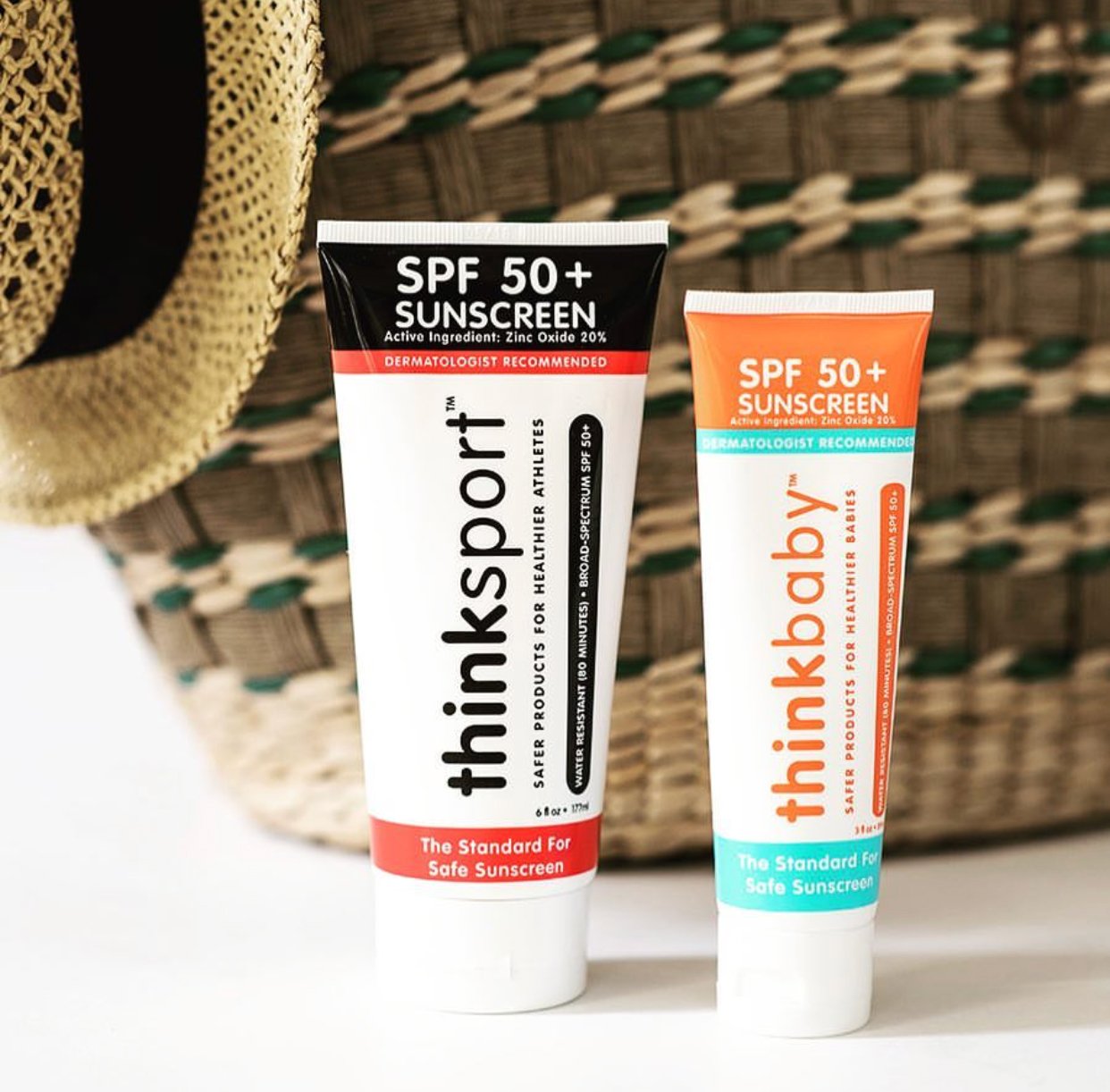 Thinksport SPF 50+ Mineral Sunscreen – Safe, Natural Sunblock for Sports & Active Use - Water Resistant Sun Cream –UVA/UVB Sun Protection – Vegan, Reef Friendly Sun Lotion, 6oz : Think Sport: Baby