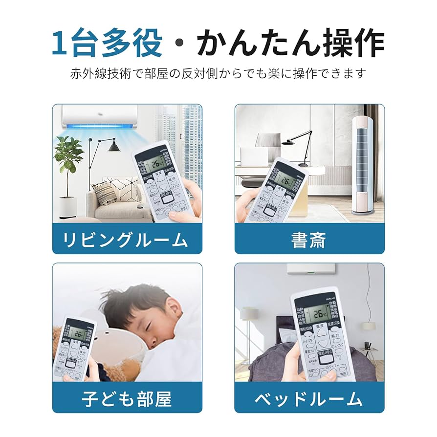 Fujitsu エアコン用リモコン AR-FCA2J 3台セット 送料込み 楽天